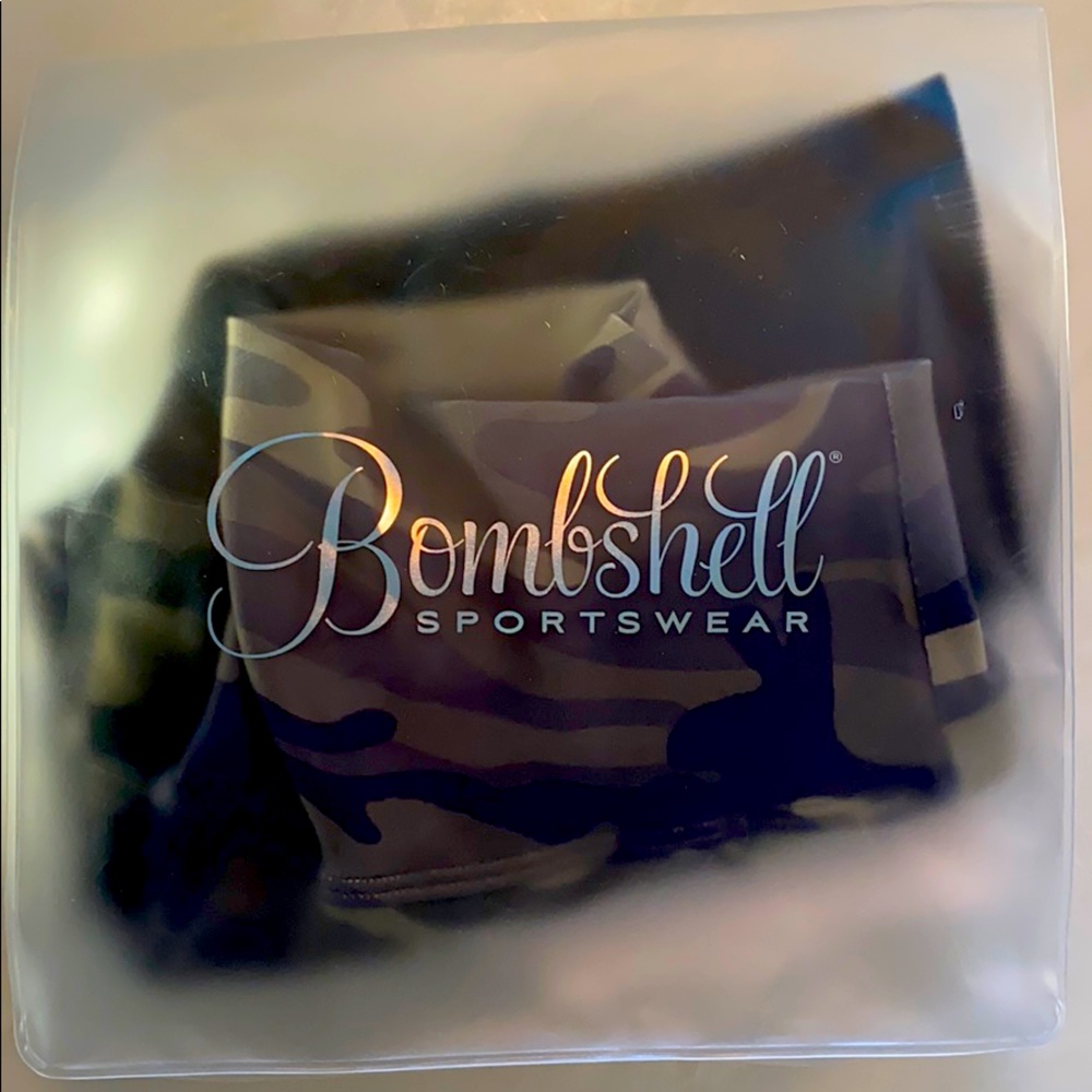 Bombshell S Green Camo Thigh High Leggings